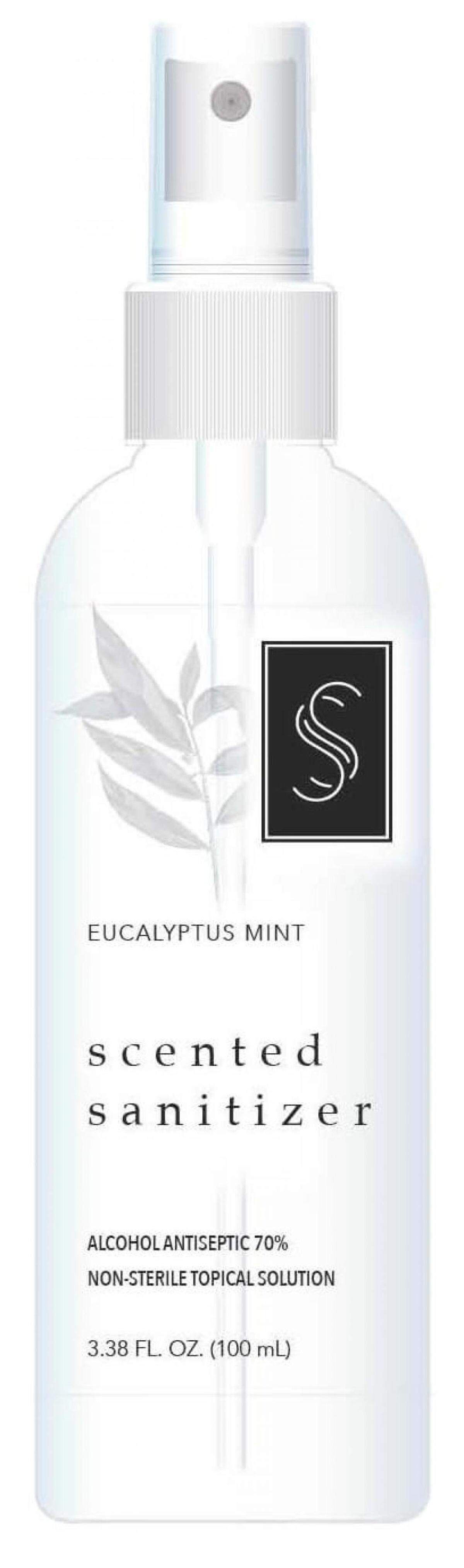 SS Black and White Collection Eucalyptus & Mint hand sanitizer