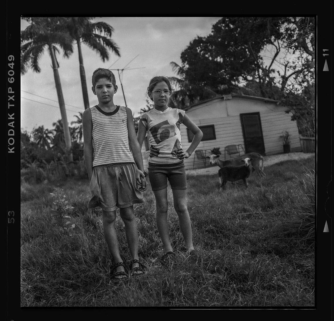 Twins Jorge and Aleida, Photographed at their home in Campo Florido, Havana. Pedro Portal.
