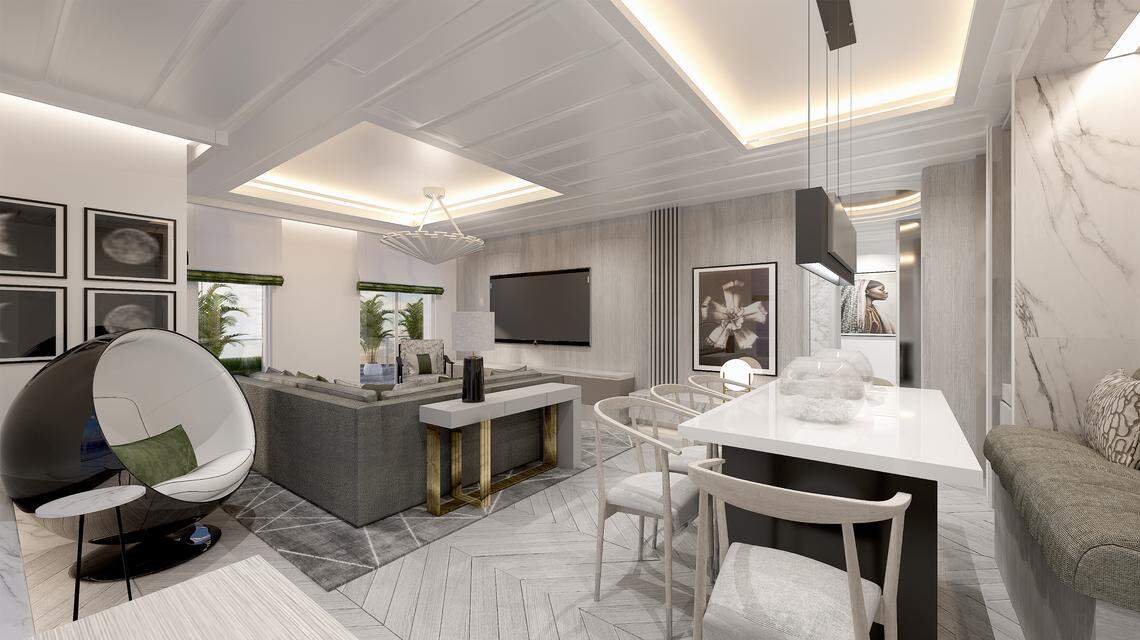 The penthouse suite on the new Celebrity Edge ships.