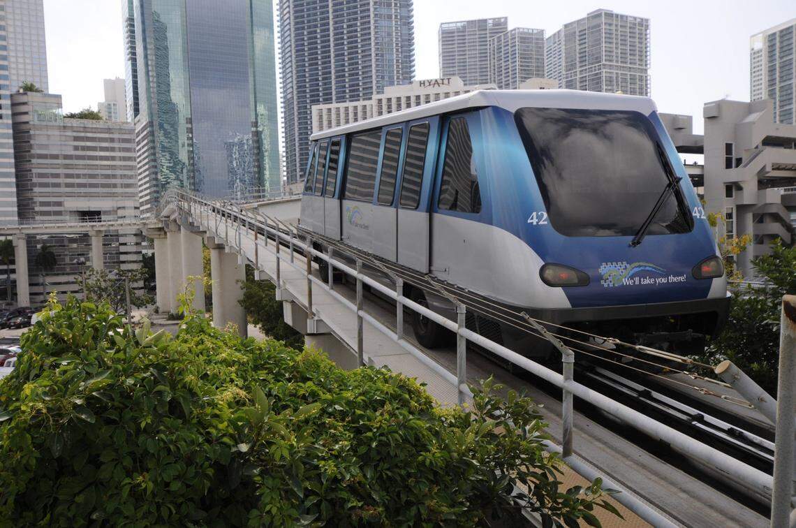Miami-Dade’s Metromover system, a free elevated shuttle that connects downtown Miami with Brickell, is fully subsidized by the county’s half-percent sales tax for transportation. Miami-Dade estimates the free service costs about $9 million a year from a half-percent transportation tax adopted by voters in 2002.