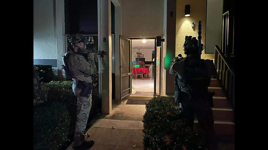 The shootings happened Thursday, Dec. 21, in Palm City, Florida, and ended in a SWAT stand, officials say.