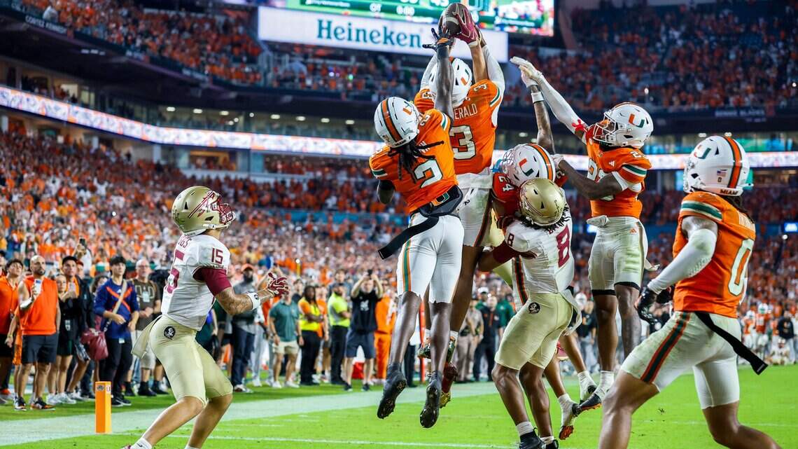 ‘It’s my ball’: Miami’s Bryce Fitzgerald recaps interception to cap win over FSU