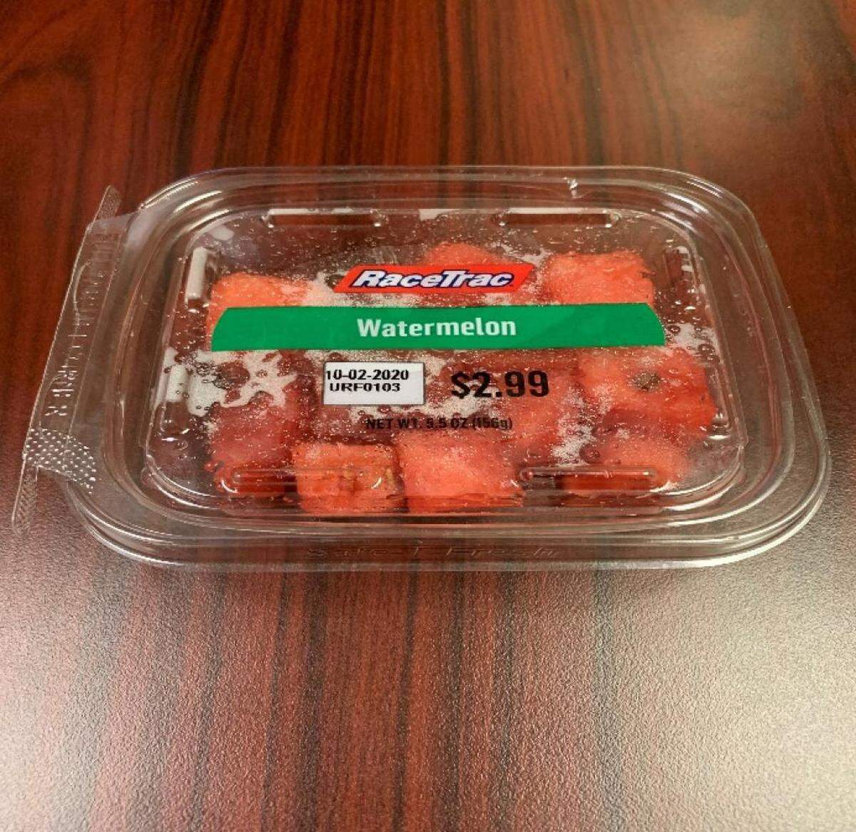 5..5-ounce pack of watermelon sold at RaceTrac