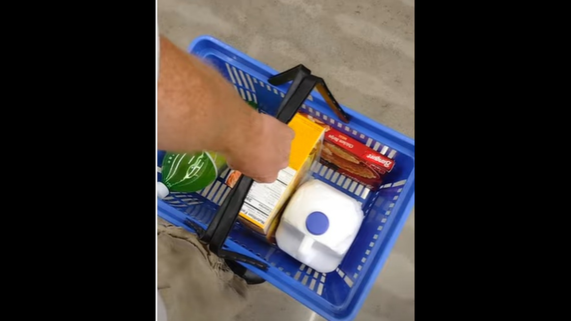 A man accused of video voyeurism was using hand-held shopping baskets to pass a recording device under women’s skirts at stores such as Publix and Target, according to investigators in Florida.