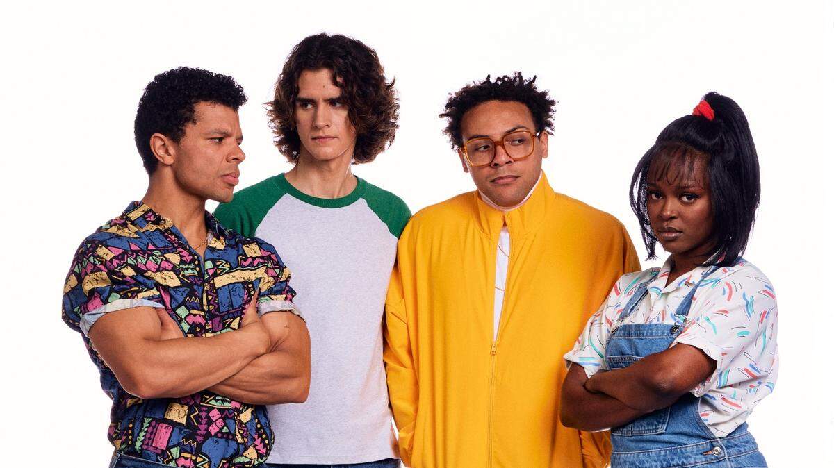Xavier Edward King, Joshua Hernandez, Dylan Rogers and Sydney Presendieu star in Aurin Squire’s ‘Defacing Michael Jackson’ getting its world premiere by Miami New Drama at the Colony Theatre.
