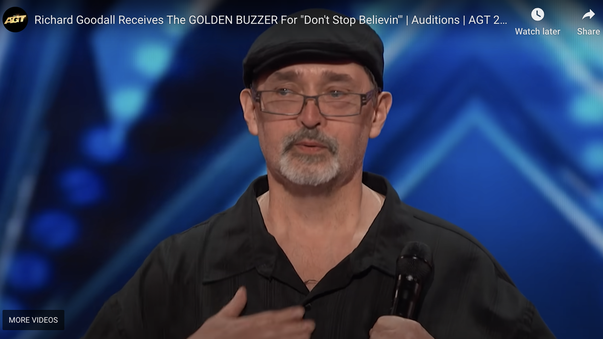Richard Goodall was a janitor for 23 years, now he’s Simon Cowell’s “hero.”