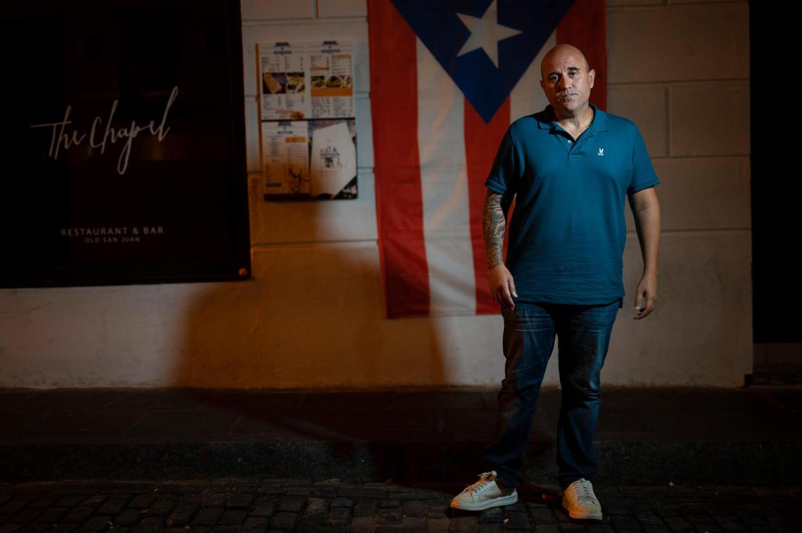 Jose Irizarry, a once-standout DEA agent sentenced to more than 12 years in federal prison for conspiring to launder money with a Colombian cartel, stands for a portrait during an interview the night before going to a federal detention center in San Juan in January. Irizarry’s downfall was as sudden as it was inevitable — the outgrowth of a lavish lifestyle that raised too many eyebrows, even among colleagues willing to bend the rules themselves.