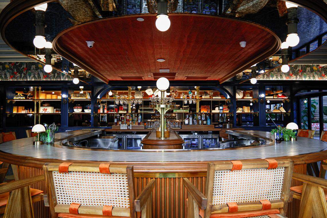 The downstairs bar at Red Rooster Overtown