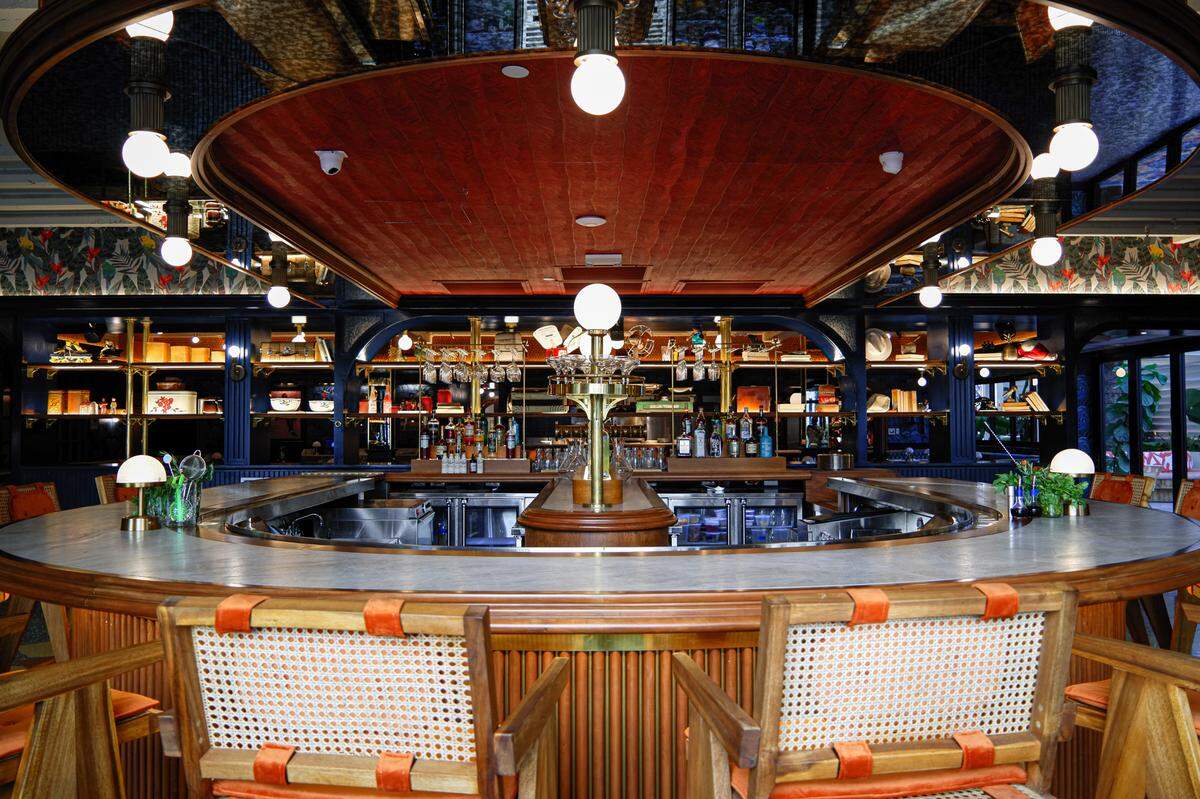 The downstairs bar at Red Rooster Overtown