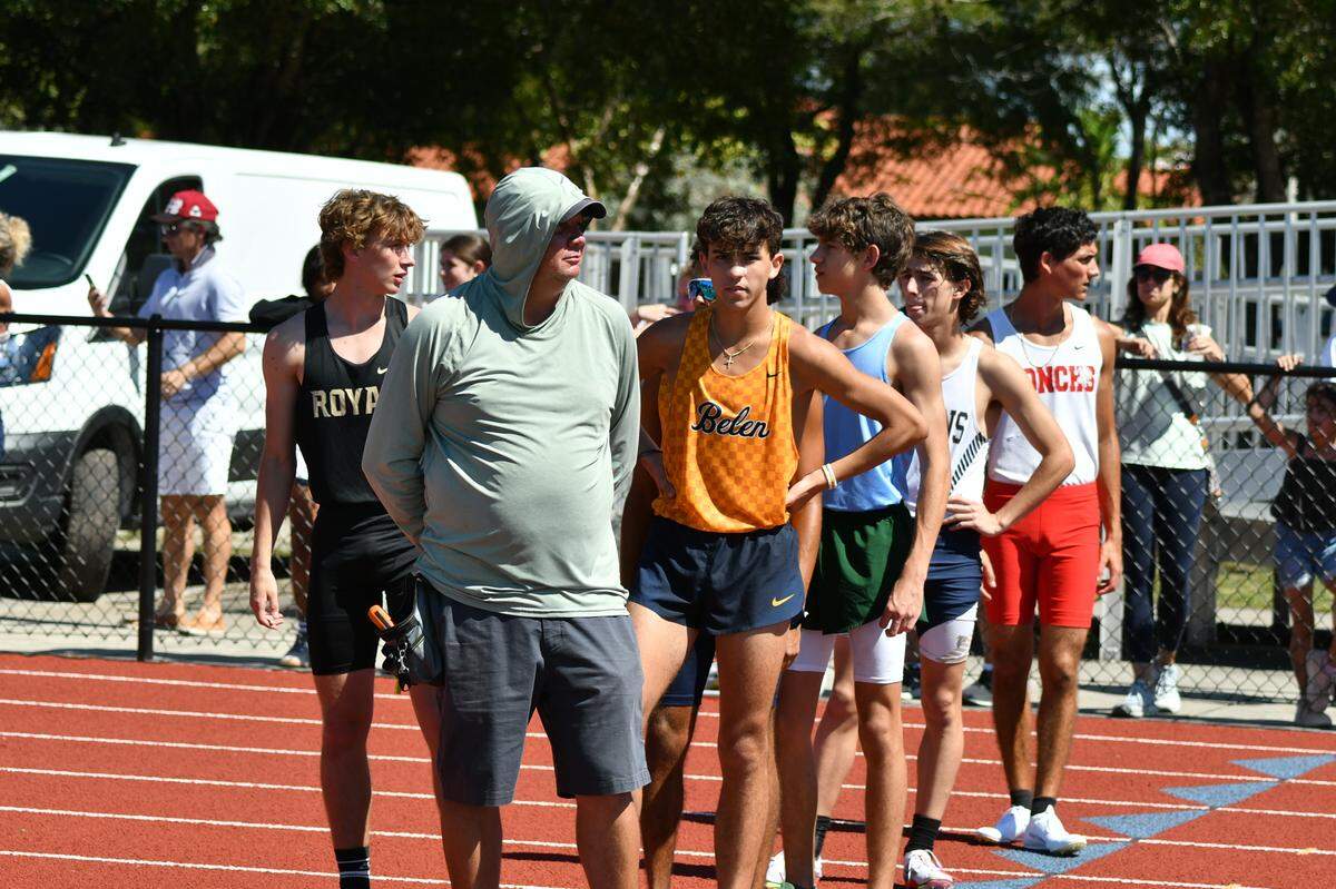 Belen track and field coach Victor Arrieta led the Wolverines to the Class 3A state championship.