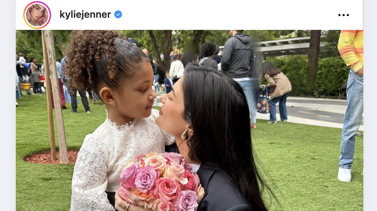 Kylie Jenner with her daughter Stormi Webster