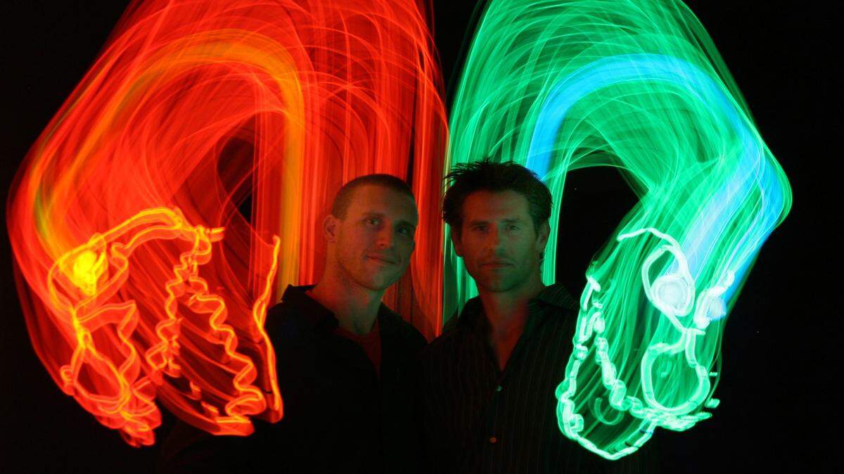 Corbin Popp and Ian Carney will present family fun “Dino-Light,” filled with creatures that light up the darkness, at Miami-Dade County Auditorium Oct. 26. The following day, Oct. 27, the Alhambra Orchestra and the Greater Miami Youth Symphony will present the annual Spooky Symphony also at the Auditorium. Both events are free.