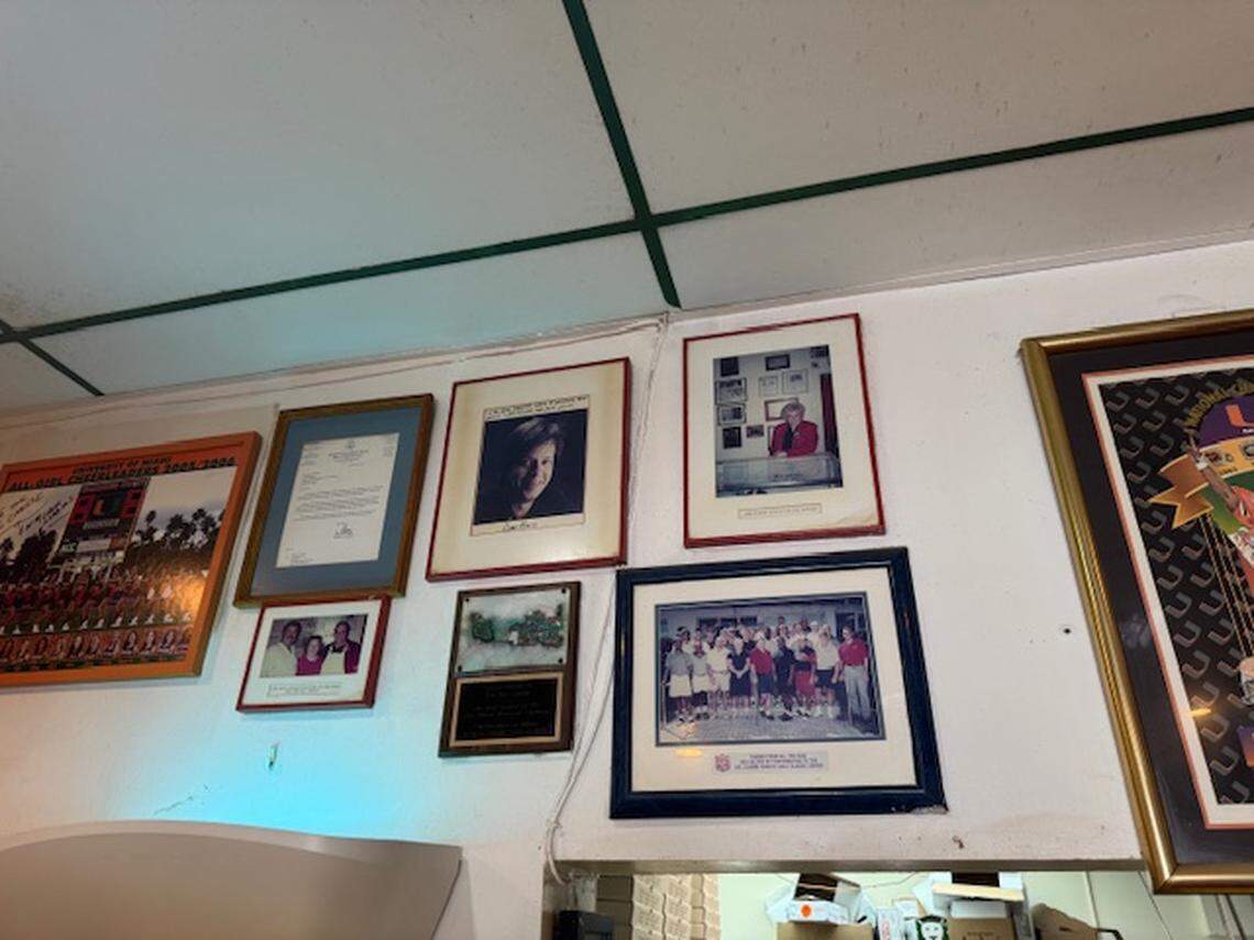 Humorist-author and former Miami Herald columnist Dave Barry is on the Big Cheese wall of fame at the restaurant.