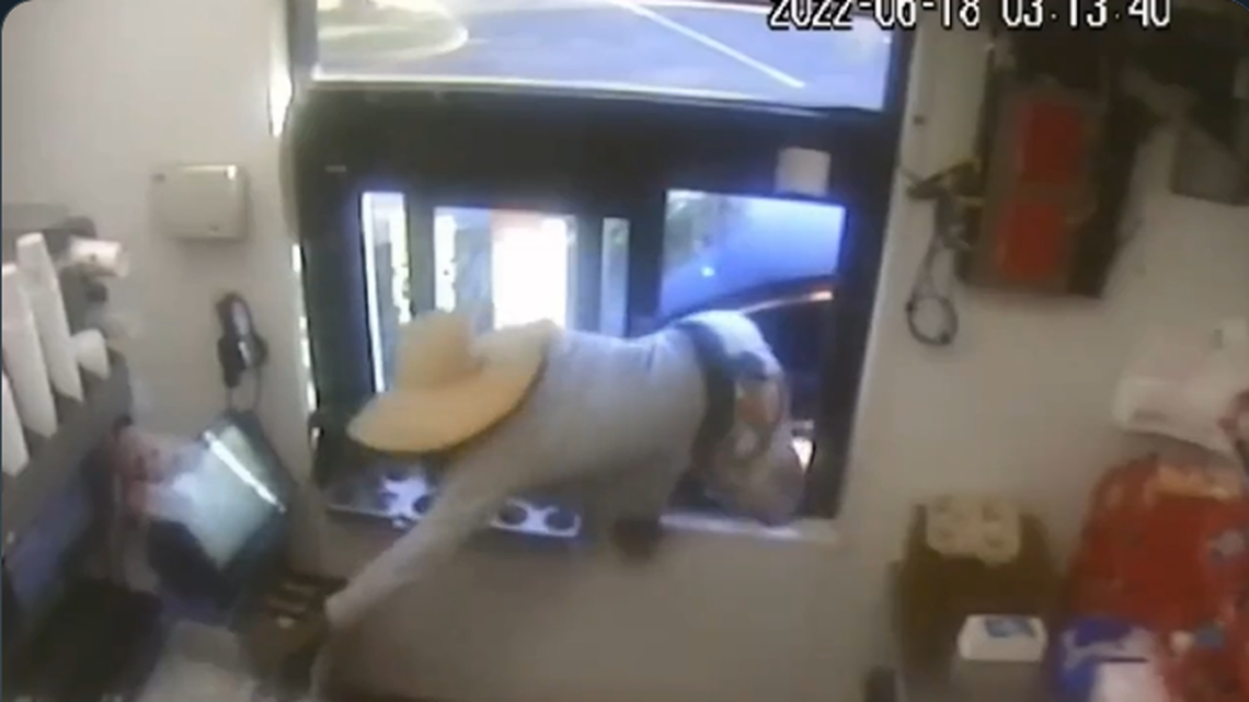 The man threatened an employee with a gun during the robbery, police said.