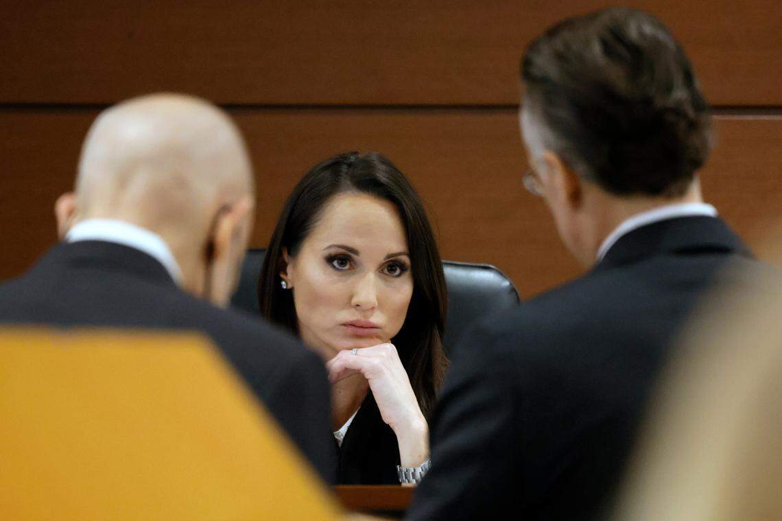Judge Elizabeth Scherer presides over sentencing hearing for Marjory Stoneman Douglas High School shooter Nikolas Cruz at the Broward County Courthouse in Fort Lauderdale.