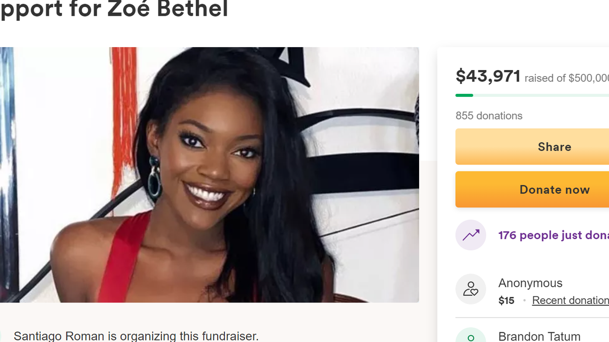 Zoe Bethel/GoFundMe screenshot