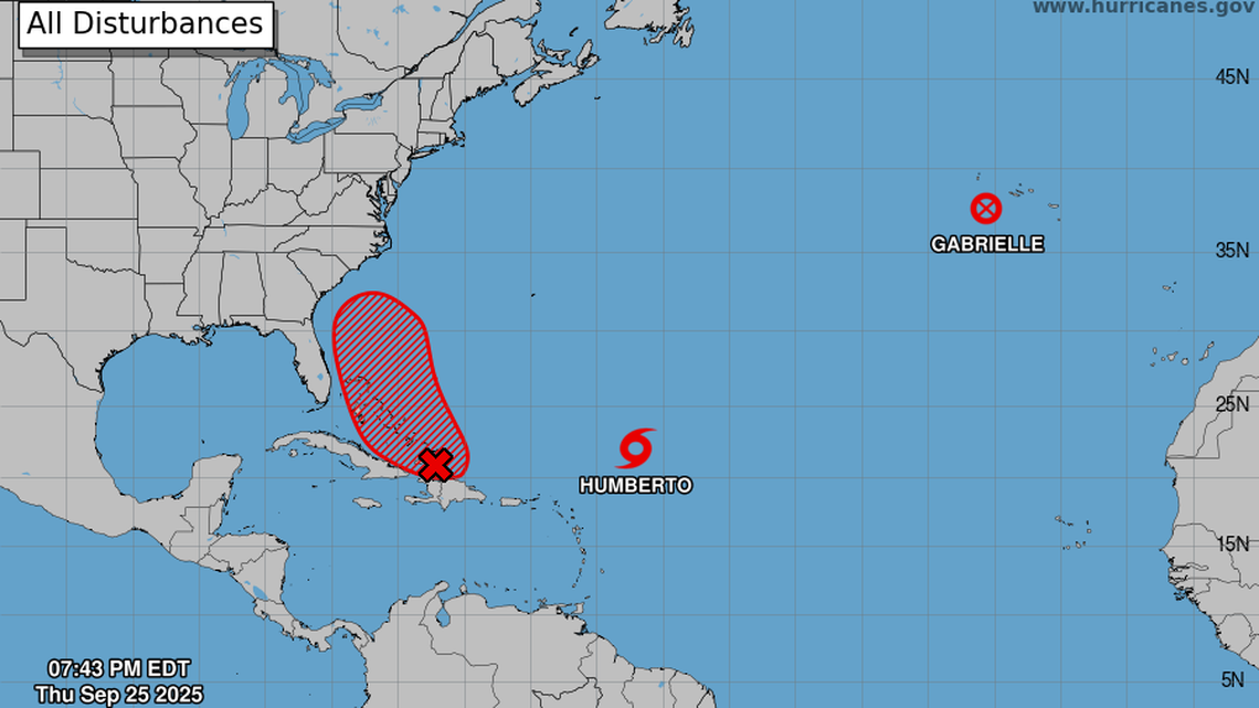 New storm could form near Florida as Humberto strengthens in open ocean