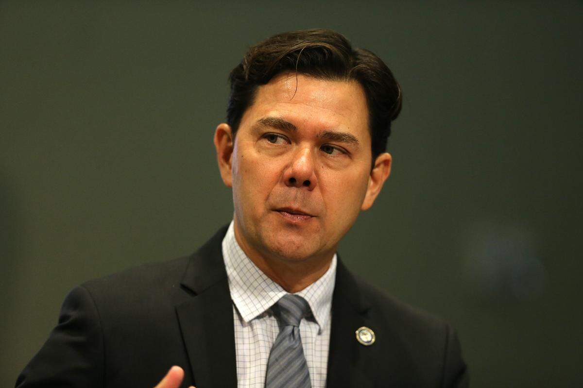 Commissioner Ken Russell, District 2, at the City of Miami commission meeting in Miami, Florida, Thursday, Jan. 9, 2020.