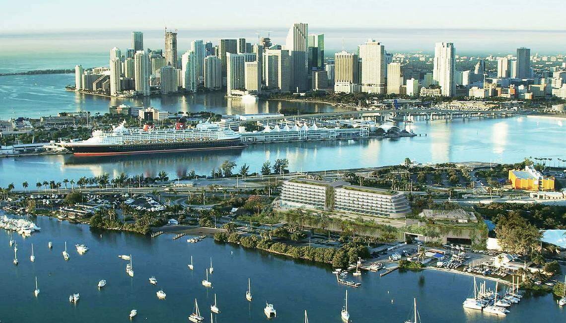 The proposed Jungle Island hotel would be 130 feet tall with a maximum of 300 rooms.
