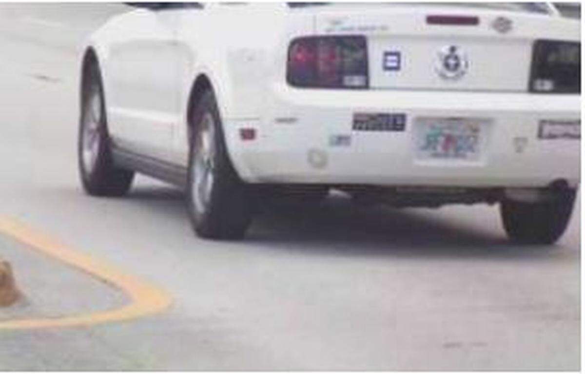 The 2006 Ford Mustang police believe was involved in the July 3 hit-and-run that put Lynn Hessley in critical condition.