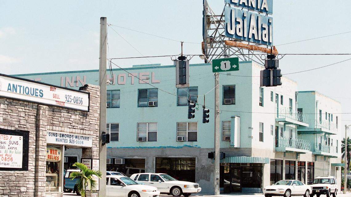 A view of downtown Dania Beach in 1999.