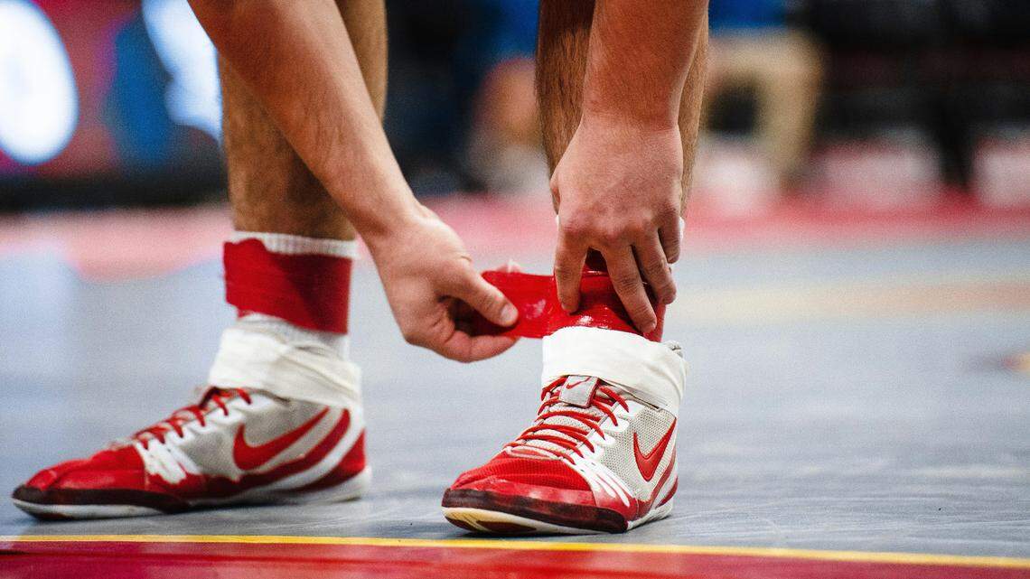 A 20-year-old college wrestler in Massachusetts (not pictured) contracted herpes from teammates, doctors said.