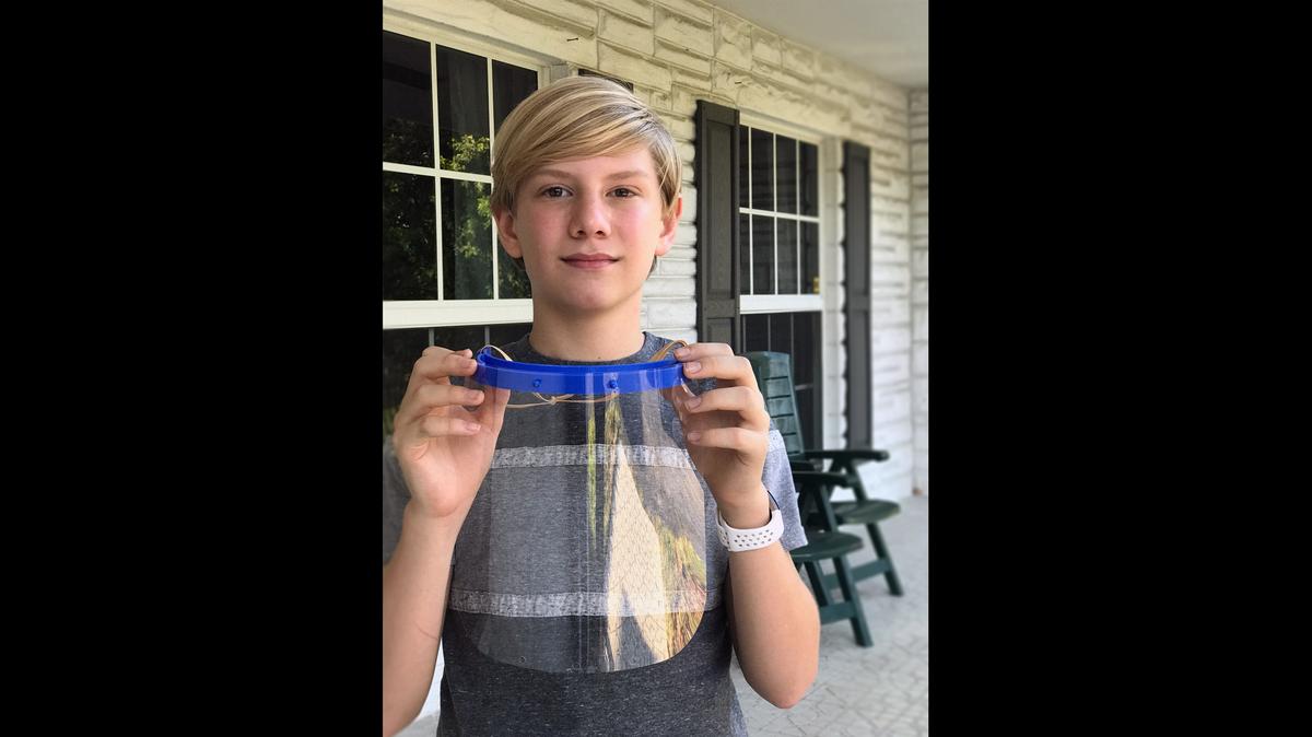 Joshua Runde, a student at Calvary Christian Academy, donated hundreds of face shields to front-line workers. To celebrate his act of community service, Baskin-Robbins donated $5,000 to 4KIDS and awarded Joshua with one year of free ice cream through the Baskin-Robbins Pint-Sized Heroes Program. 
