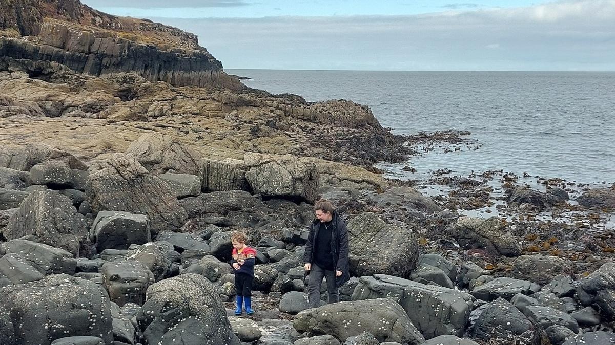 4-year-old Hamish was with his family exploring the Scotland coast when he found a bottle from Canada.