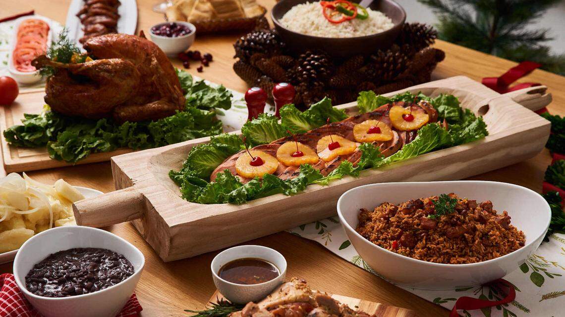 Latin Cafe 2000 restaurant is offering a whole pork shoulder, or paleta, sliced or whole, for $57. Add moros and yuca for $80.