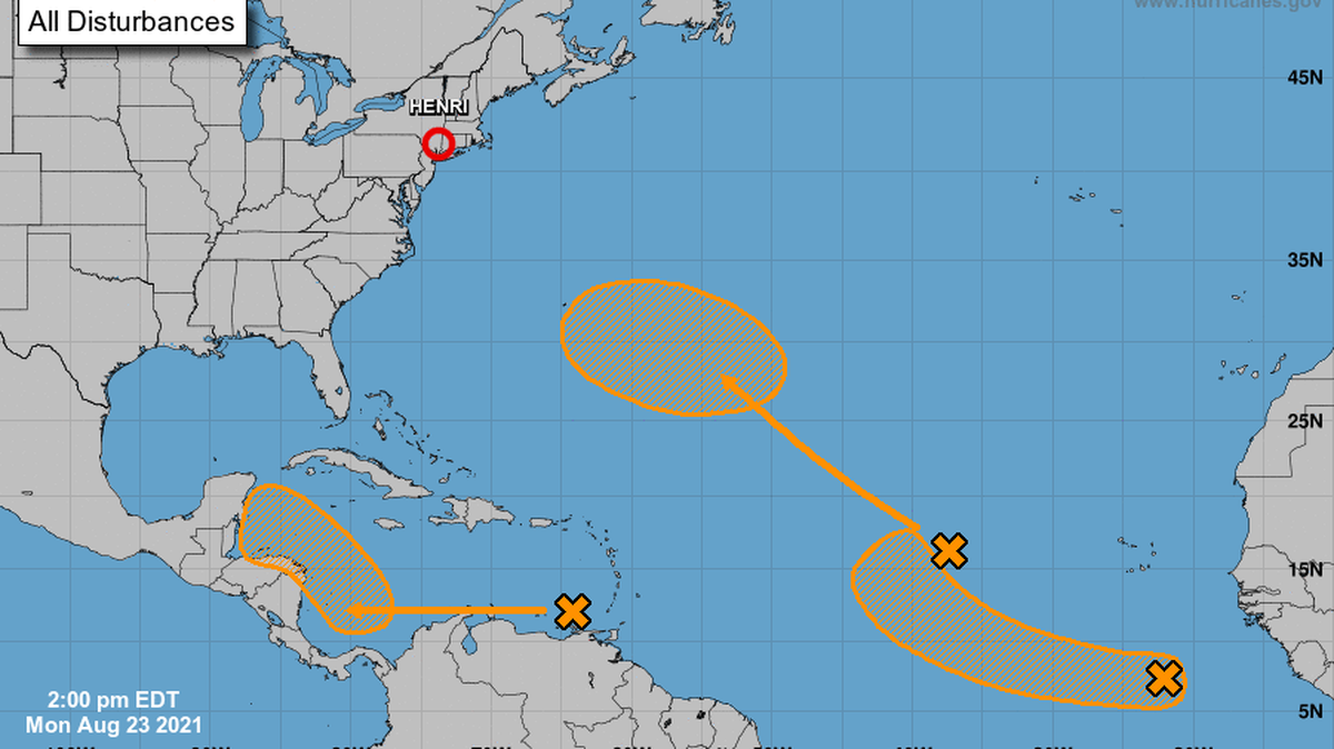 The National Hurricane Center is tracking three disturbances in the Atlantic Basin, all with medium chances of developing soon.