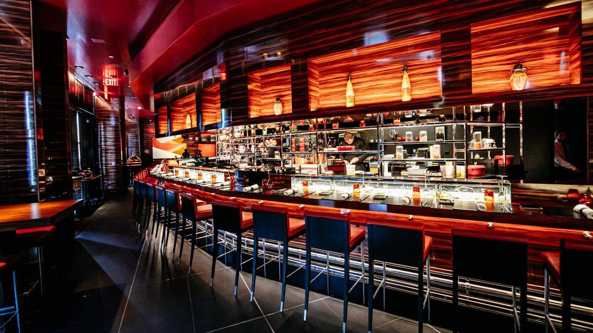 The 34-seat counter is where the real action happens at L’Atelier de Joël Robuchon, the only Florida restaurant to earn two Michelin stars.