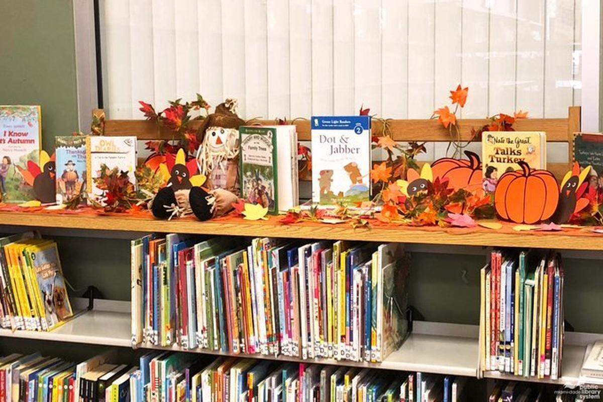 The Thanksgiving display at the Concord Branch of the Miami-Dade Public Library, 3882 SW 112th Ave.