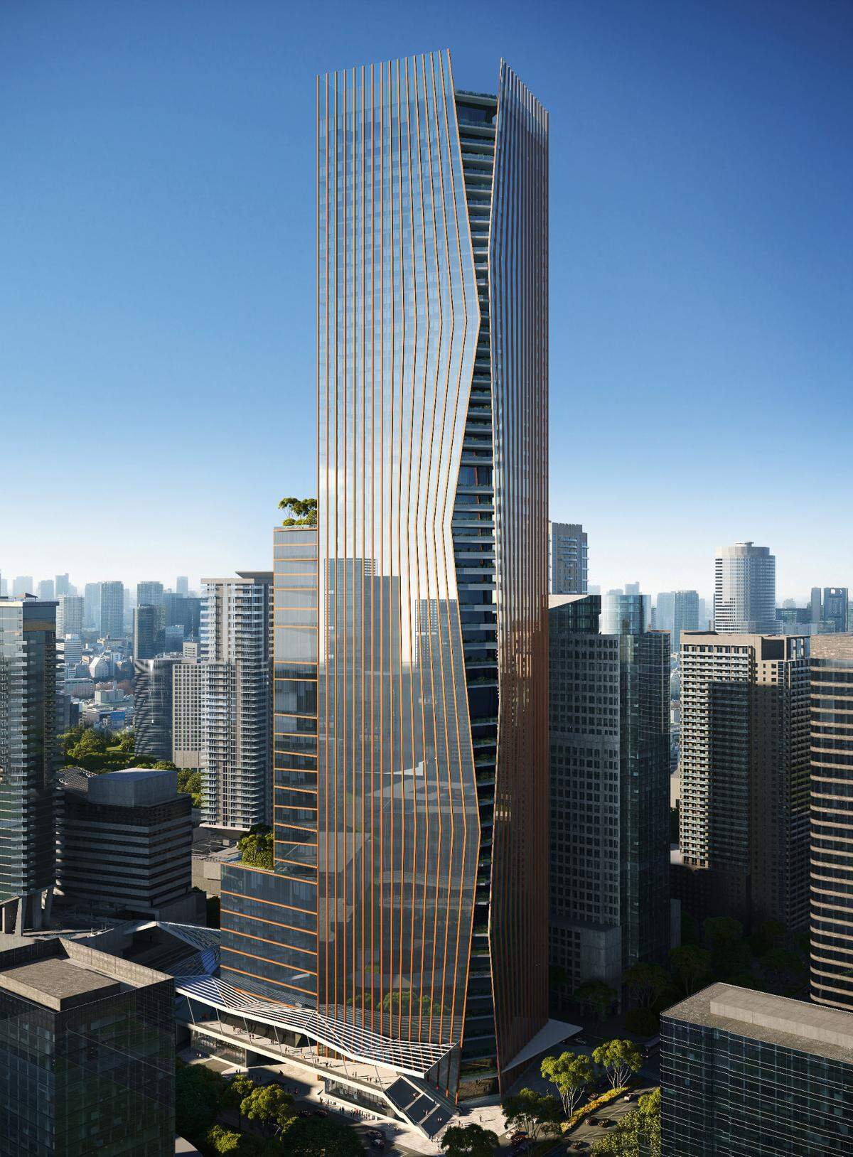 Developers Swire Properties and New York’s Related Companies plan to build an Arquitectonica-designed supertall tower, One Brickell City Centre, on Brickell Avenue. It would be Miami’s tallest and largest office building.