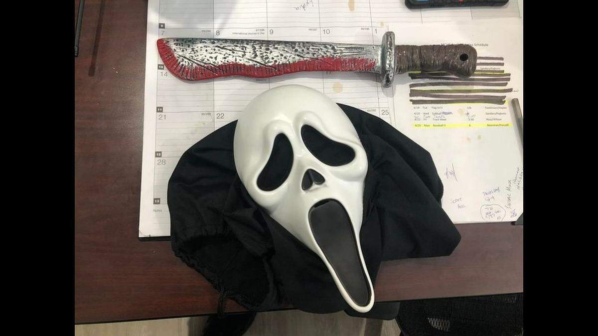 A Florida high school student faces disciplinary action after riding a school bus May 27 wearing the “Ghostface” killer costume from “Scream,” according to the Martin County Sheriff’s Office.