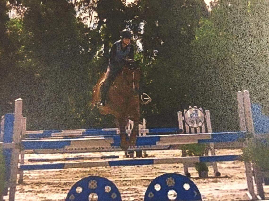 One of former Venezuelan national treasurer Alejandro Andrade’s show horses in Wellington.