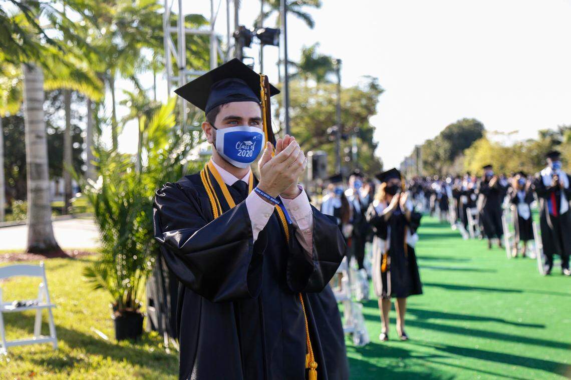 Miami Dade College commencement 2020 North campus at North on December 12, 2020.