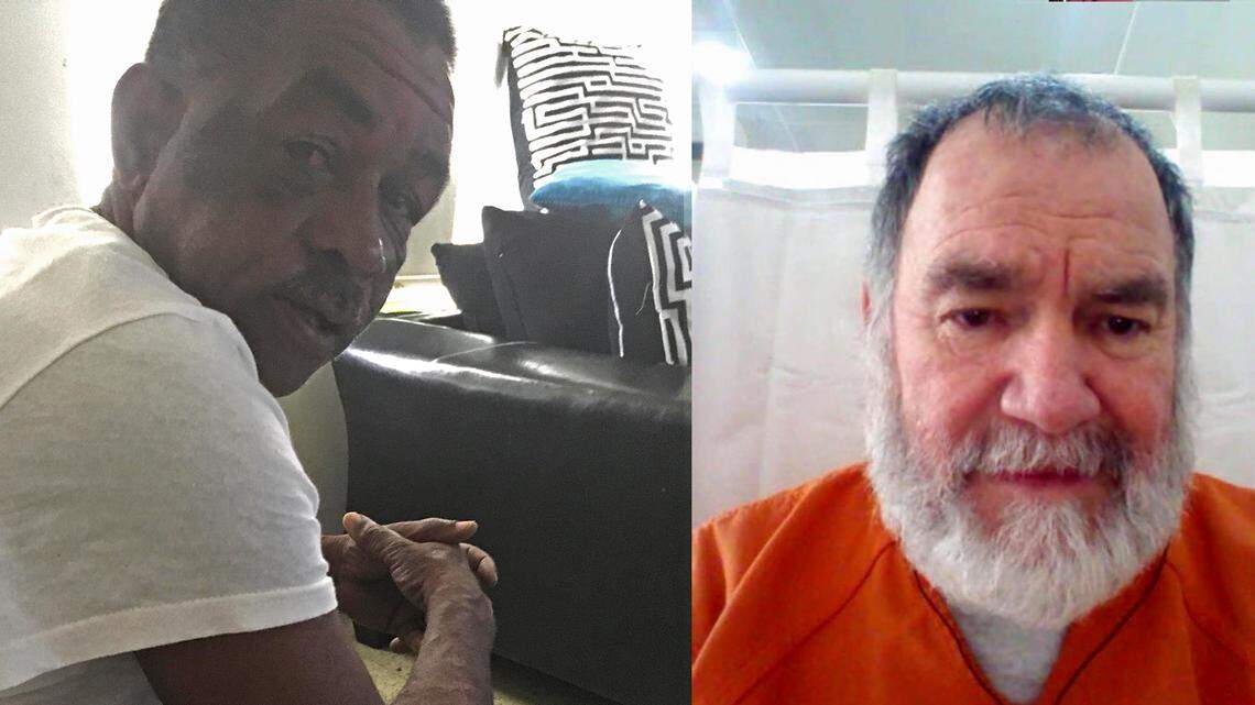 ICE detainees Donald Brown (left), Juan Moros-Ramirez (right).