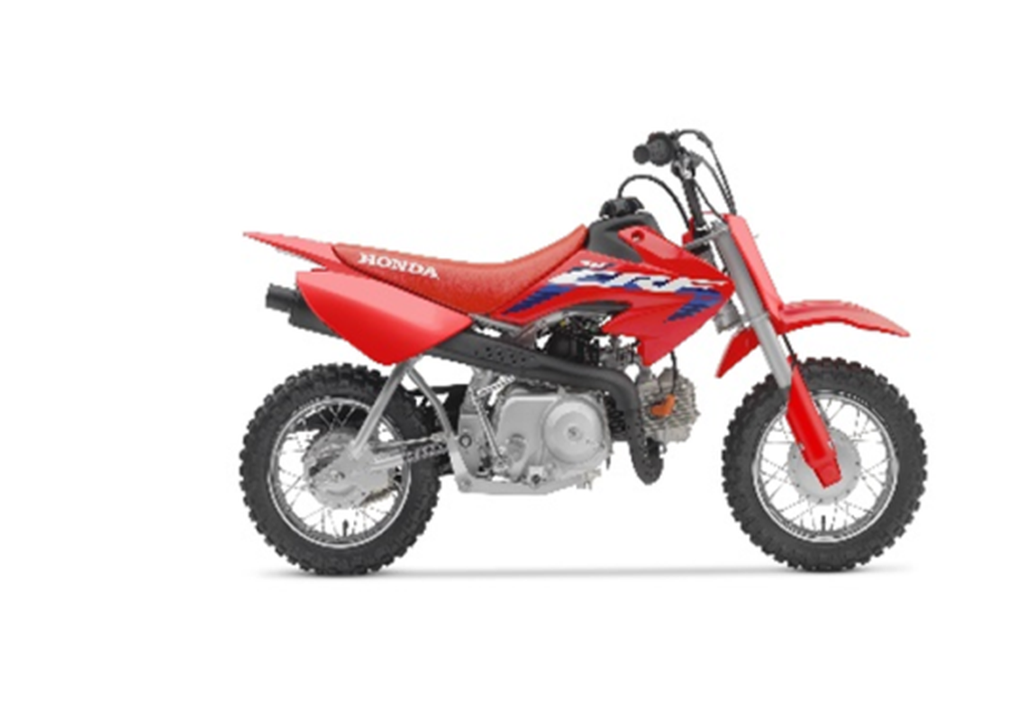 Recalled Honda off road motorcycle, model CRF50F