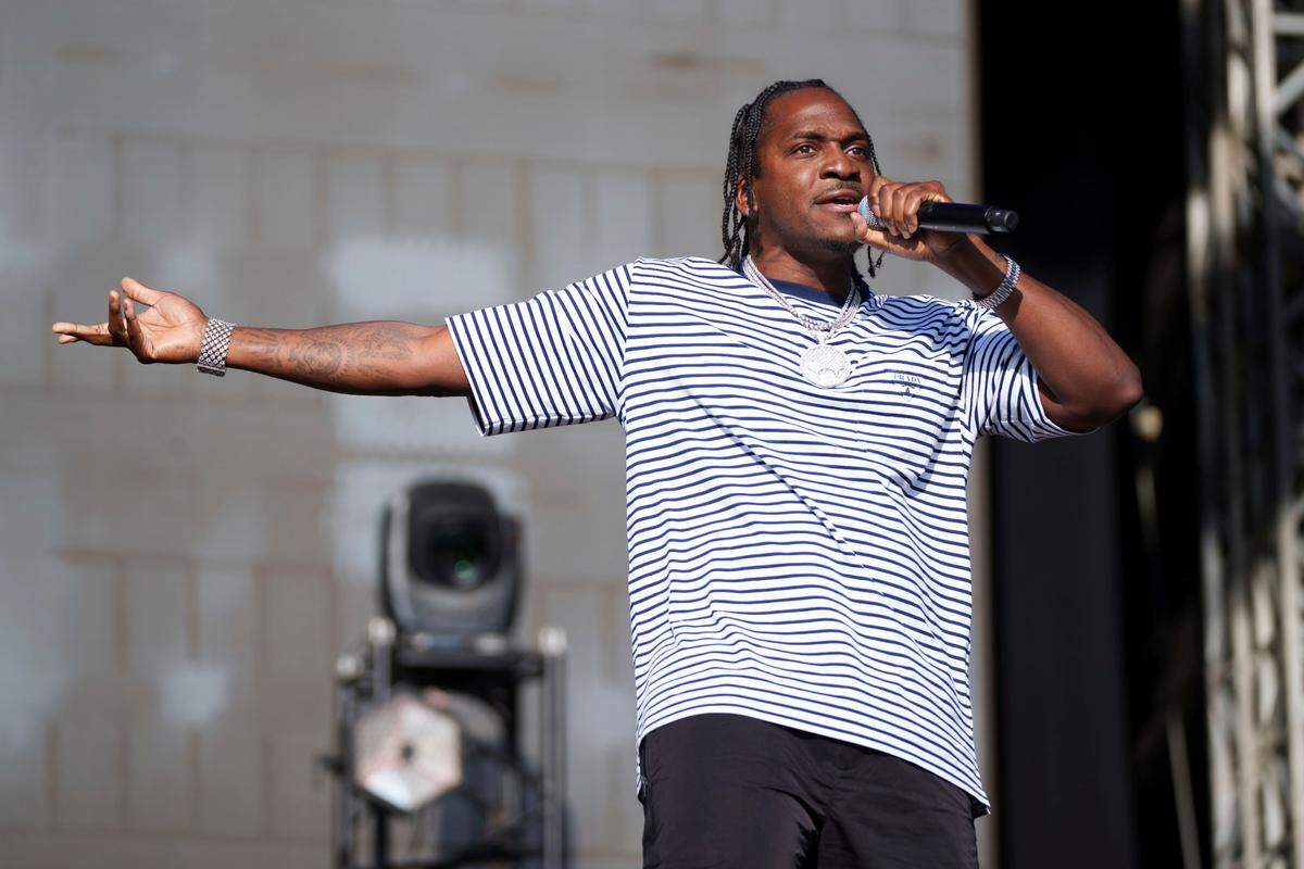 Pusha T performs on stage at All Points East at Victoria Park in London, Friday, Aug. 19, 2022. (Photo by Scott Garfitt/Invision/AP)