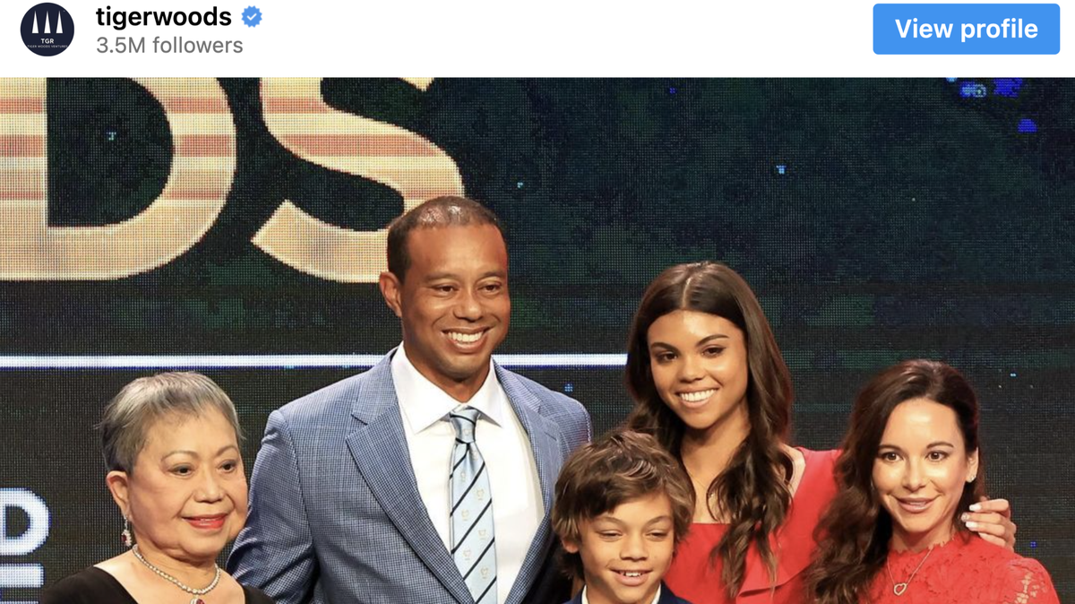 Tiger Woods is opening up about his kids and their relationship with golf.