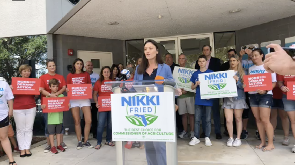 Nicole “Nikki” Fried, Democratic candidate for agriculture commissioner, declared victory and announced her transition team at a press conference Saturday afternoon.