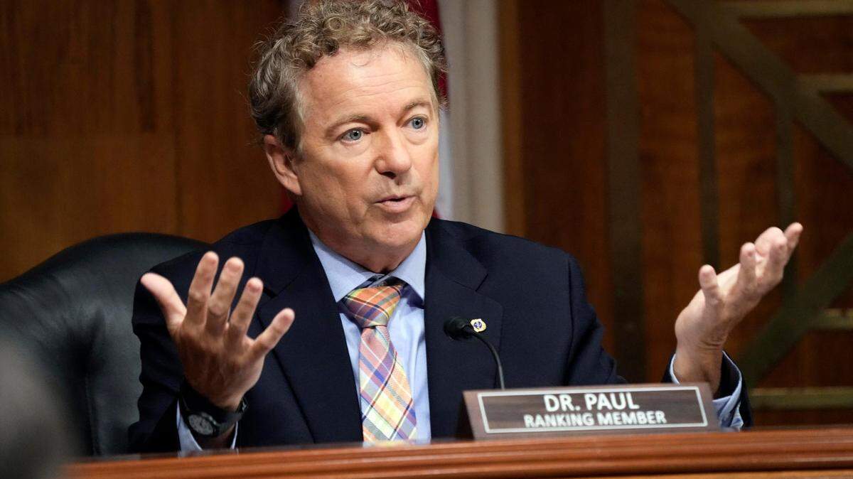 Sen. Rand Paul (R-KY) during hearing on Sept. 14, 2023 in Washington, D.C.