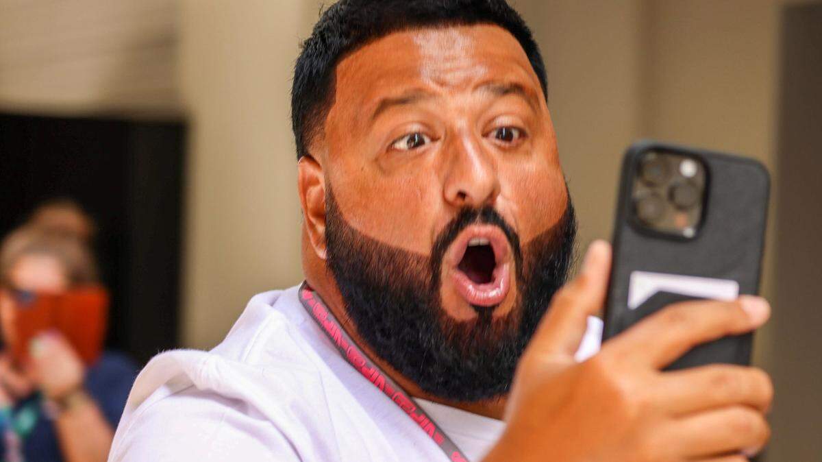 Khaled Mohammed “DJ Khaled” Khaled tours the paddock ahead of the first practice session at the Formula One Miami Grand Prix at the Miami International Autodrome on Friday, May 5, 2023, in Miami Gardens, Fla.