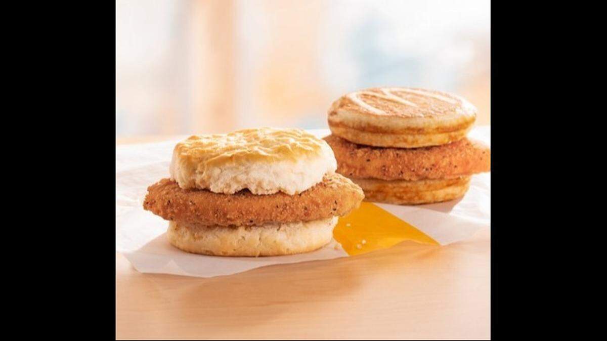 On Tuesday, McDonadl’s announced it had released two new breakfast chicken sandwiches: the Chicken McGriddle and Biscuit McChicken.