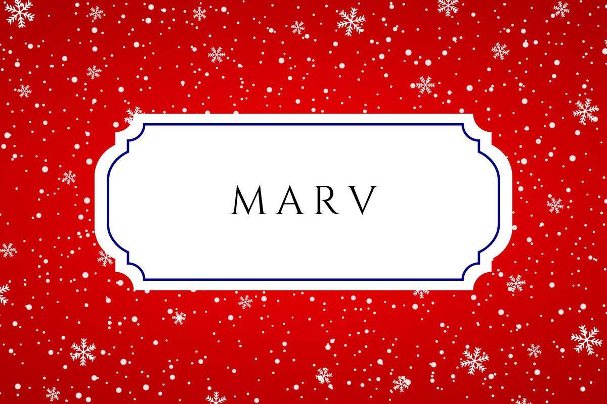 christmas baby names marv