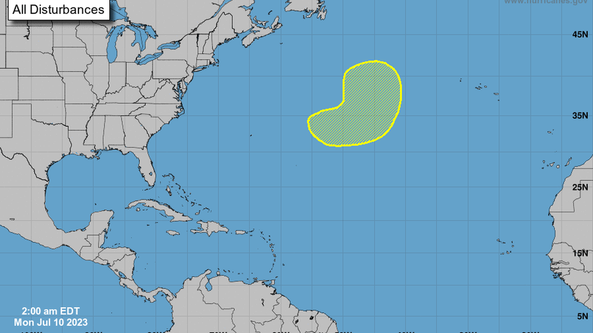 The National Hurricane Center is monitoring a system in the Atlantic.