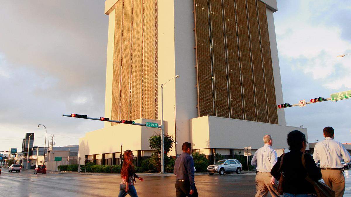 This archival photo from Oct. 14, 2008 shows the old immigration building at Biscayne Boulevard and NE 79th Street.