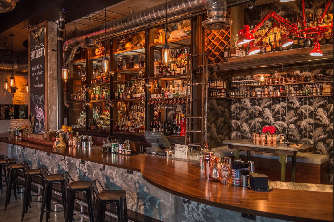 The bar at Sweet Liberty in Miami Beach.
