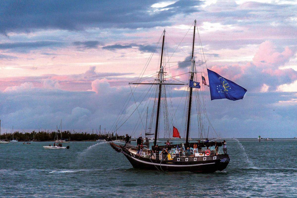 The Great Battle of the Conch Republic was a reenactment alongside and above Key West Harbor led by Flagship WOLF, and CR Navy Privateers in Key West, Florida, in 2013.