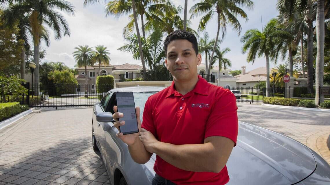With a tap, your repairman will never have to ask for your gate code again